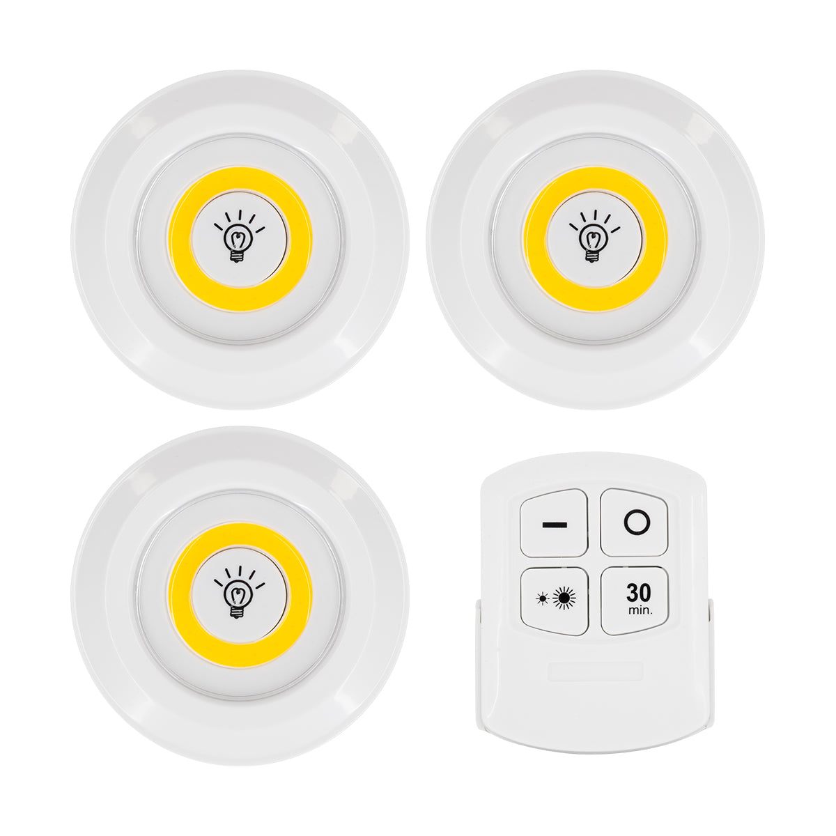 GLOBOSTAR® NEONSIGN 78575 Διακοσμητικό Φωτιστικό Τοίχου Νυκτός με RF Ασύρματο Χειριστήριο LED 2W 180lm 120° DC 3.6V με 3xAA Μπαταρίες IP20 Θερμό Λευκό 2700K Dimmable - Μ9 x Π2.3 x Υ9cm - Πακέτο 3 Τεμαχίων - 2 Χρόνια Εγγύηση - ledmania.gr