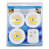 GLOBOSTAR® NEONSIGN 78575 Διακοσμητικό Φωτιστικό Τοίχου Νυκτός με RF Ασύρματο Χειριστήριο LED 2W 180lm 120° DC 3.6V με 3xAA Μπαταρίες IP20 Θερμό Λευκό 2700K Dimmable - Μ9 x Π2.3 x Υ9cm - Πακέτο 3 Τεμαχίων - 2 Χρόνια Εγγύηση - ledmania.gr