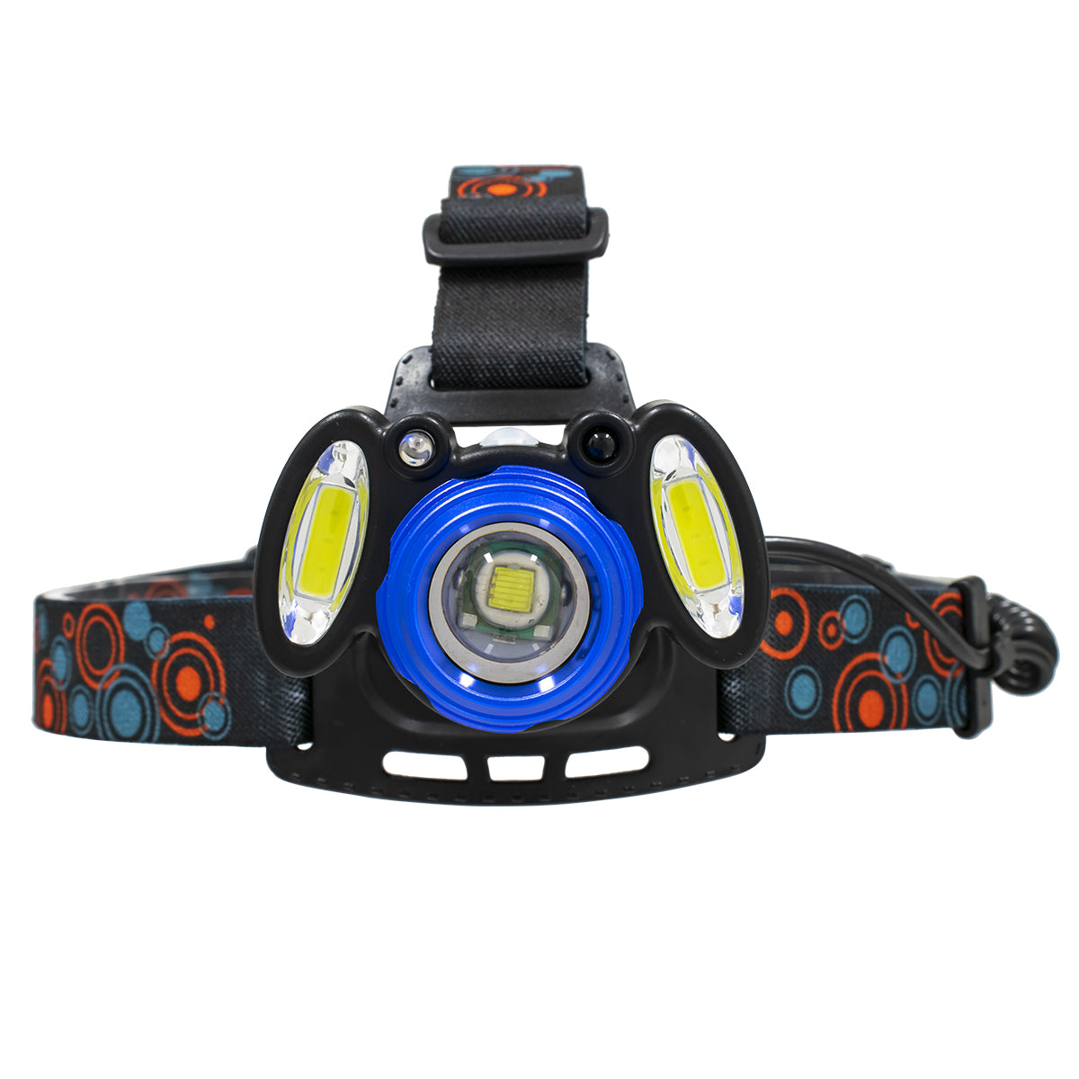 GLOBOSTAR® HEADLAMP 79056 Φακός Κεφαλής με Αισθητήρα Hand Swipe LED 20W 2000lm 15~60° DC 5V με USB-C με Επαναφορτιζόμενη Μπαταρία Li-ion 3.7V 2x18650 4800mAh Αδιάβροχο IP54 Ψυχρό Λευκό 6000K - CREE XHP50 & COB Chip - Μ7.5 x Π5.5 x Υ4.8cm - 1 Χρόνο Εγγύηση - ledmania.gr