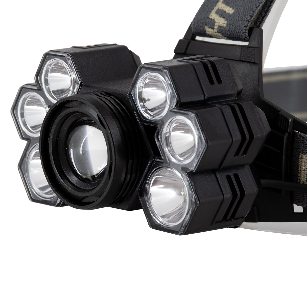 GloboStar® 79061 Φακός Κεφαλής Επαναφορτιζόμενος Zoom LED CREE XML2-T6 Chip 90 Watt 9000lm με 2 x 18650 Μπαταρίες 13600mAh Ψυχρό Λευκό 6000K