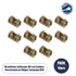 GLOBOSTAR® PIPEADAPT 79594 Μεταλλικός DIY Σύνδεσμος για Ολόπασους Σωλήνες Φωτιστικών - Μ1.3 x Π1.3 x Υ2cm - Πακέτο 10 Τεμαχίων - ledmania.gr