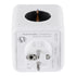 GLOBOSTAR® POWERCUBE 79627 Πολύπριζο 5 Θέσεων με 5 x EU Schuko Πρίζες Ασφαλείας Childproof AC 220-240V 3680W/16A Max Load IP20 - Λευκό & Γκρι - Μ7.5 x Π11.5 x Υ7.5cm - ledmania.gr