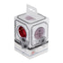GLOBOSTAR® POWERCUBE 79628 Πολύπριζο 5 Θέσεων με 5 x EU Schuko Πρίζες Ασφαλείας Childproof AC 220-240V 3680W/16A Max Load IP20 - Λευκό & Κόκκινο - Μ7.5 x Π11.5 x Υ7.5cm - ledmania.gr