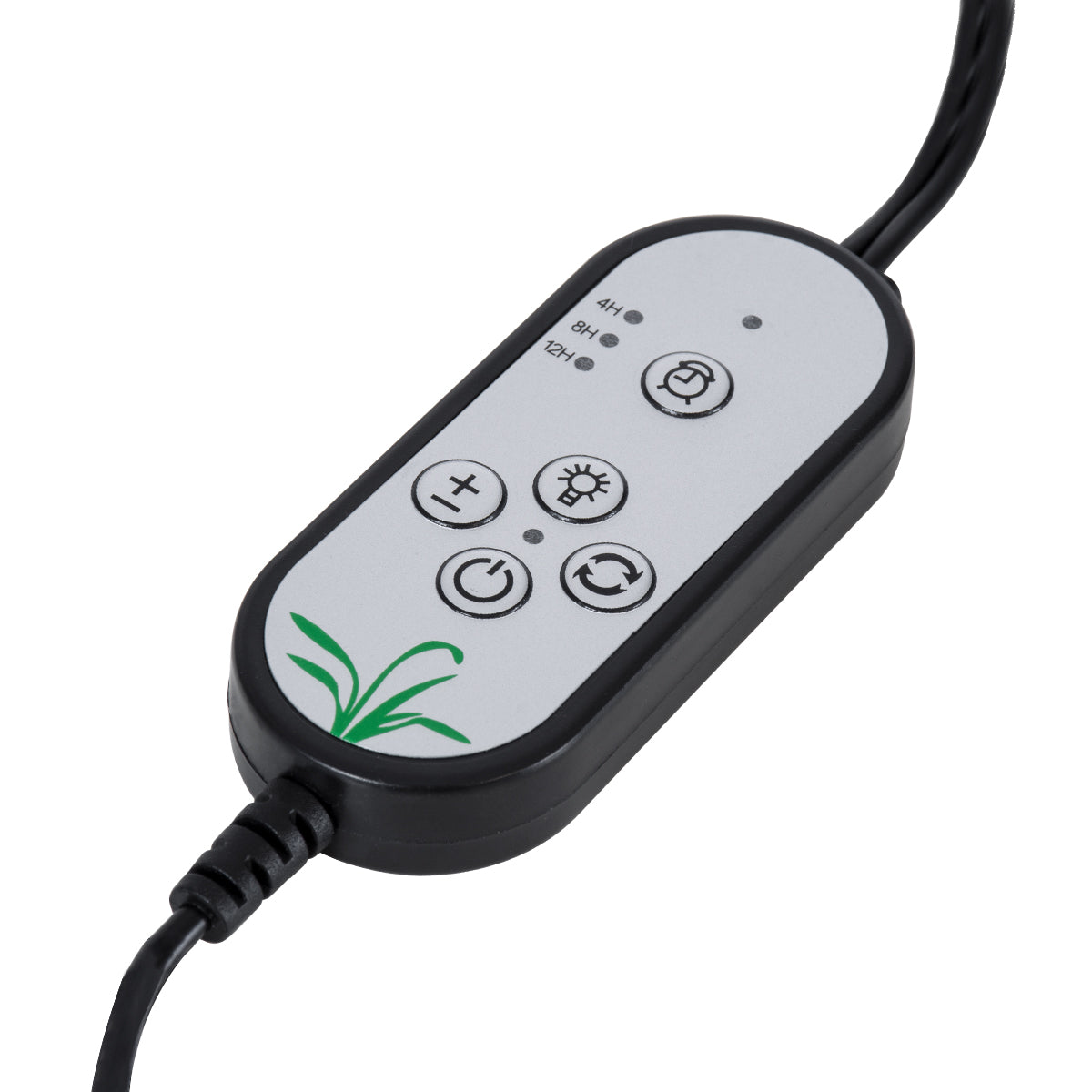 GLOBOSTAR® GROWME 79650 Φωτιστικό Ανάπτυξης Φυτών με Ενσωματωμένο Χειριστήριο LED 10W 300lm 120° DC 5V με USB 2.0 IP20 Πολύχρωμο Πλήρους Φάσματος Κόκκινο 660nm & Μπλε 450nm & UVIR 730nm Dimmable - Sanan SMD Chip - Μαύρο - Μ10 x Π30 x Υ36cm - 2 Χρόνια Ε... - ledmania.gr