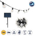 GLOBOSTAR® TWILIGHT 79669 Μοντέρνο Φωτιστικό Κήπου Γιρλάντα 14.5m με 50 Λάμπες LED 30W 2700lm 360° DC 3.7V με Ενσωματωμένο Φωτοβολταϊκό Panel 5.5V 5W & Επαναφορτιζόμενη Μπαταρία Li-ion 3.7V 3x18650 6600mAh Αδιάβροχο IP65 Θερμό Λευκό 2700Κ Dimmable - Sa... - ledmania.gr