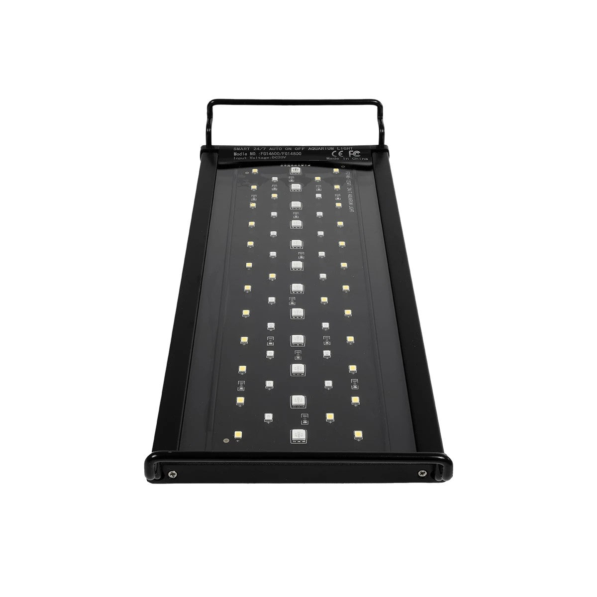 GLOBOSTAR® AQUARIUS 79678 Φωτιστικό Ενυδρείου με Ενσωματωμένο Χειριστήριο LED 12W 600lm 120° AC 220-240V Αδιάβροχο IP44 Πολύχρωμο RGBW Dimmable - Sanan SMD Chip - Μαύρο - Μ30 x Π11 x Υ3cm - 2 Χρόνια Εγγύηση