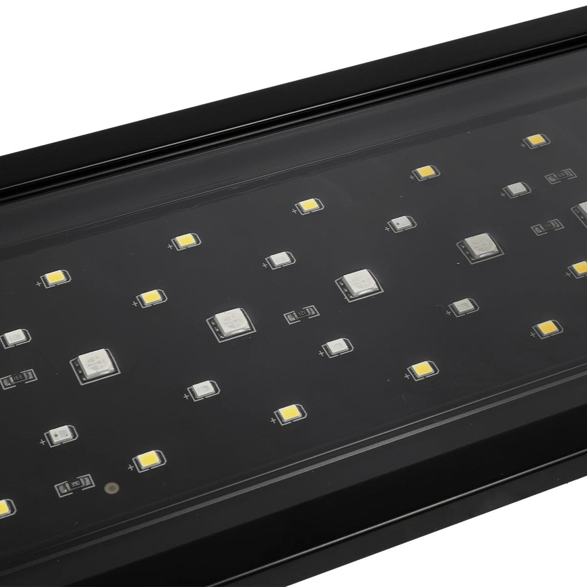 GLOBOSTAR® AQUARIUS 79678 Φωτιστικό Ενυδρείου με Ενσωματωμένο Χειριστήριο LED 12W 600lm 120° AC 220-240V Αδιάβροχο IP44 Πολύχρωμο RGBW Dimmable - Sanan SMD Chip - Μαύρο - Μ30 x Π11 x Υ3cm - 2 Χρόνια Εγγύηση