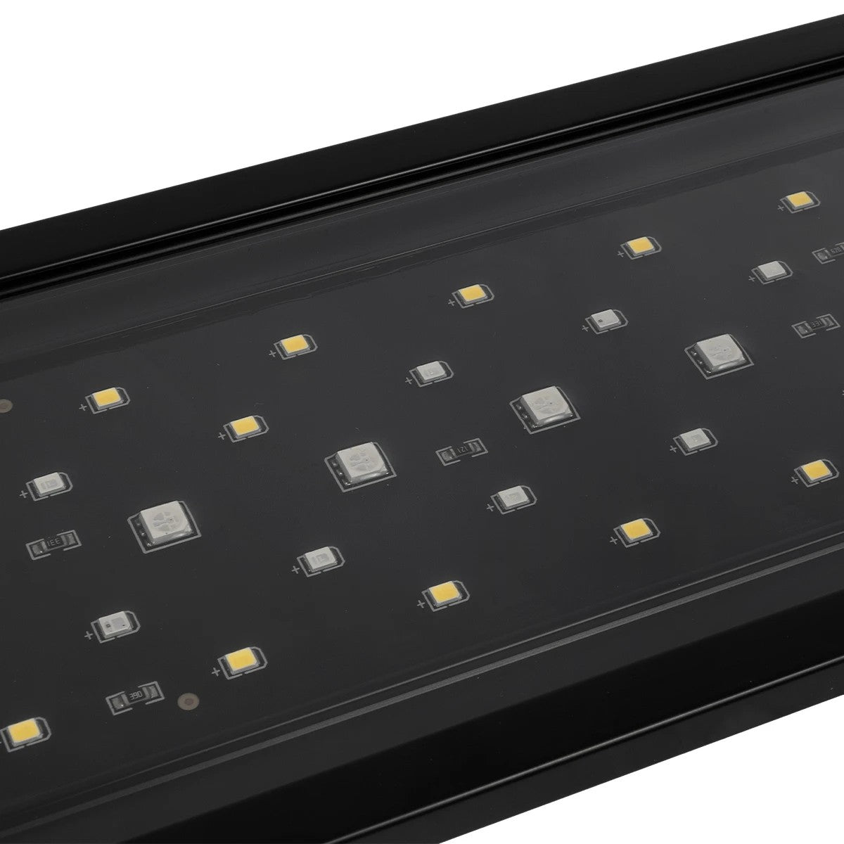 GLOBOSTAR® AQUARIUS 79680 Φωτιστικό Ενυδρείου με Ενσωματωμένο Χειριστήριο LED 19W 950lm 120° AC 220-240V Αδιάβροχο IP44 Πολύχρωμο RGBW Dimmable - Sanan SMD Chip - Μαύρο - Μ60 x Π11 x Υ3cm - 2 Χρόνια Εγγύηση