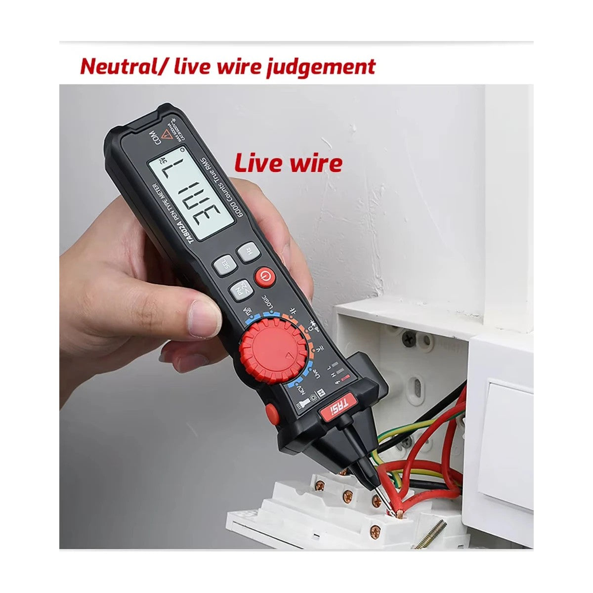 GloboStar® 79693 Ψηφιακό Φορητό Πολύμετρο TASI TA802A με Θήκη Προστασίας Μαύρο - ledmania.gr