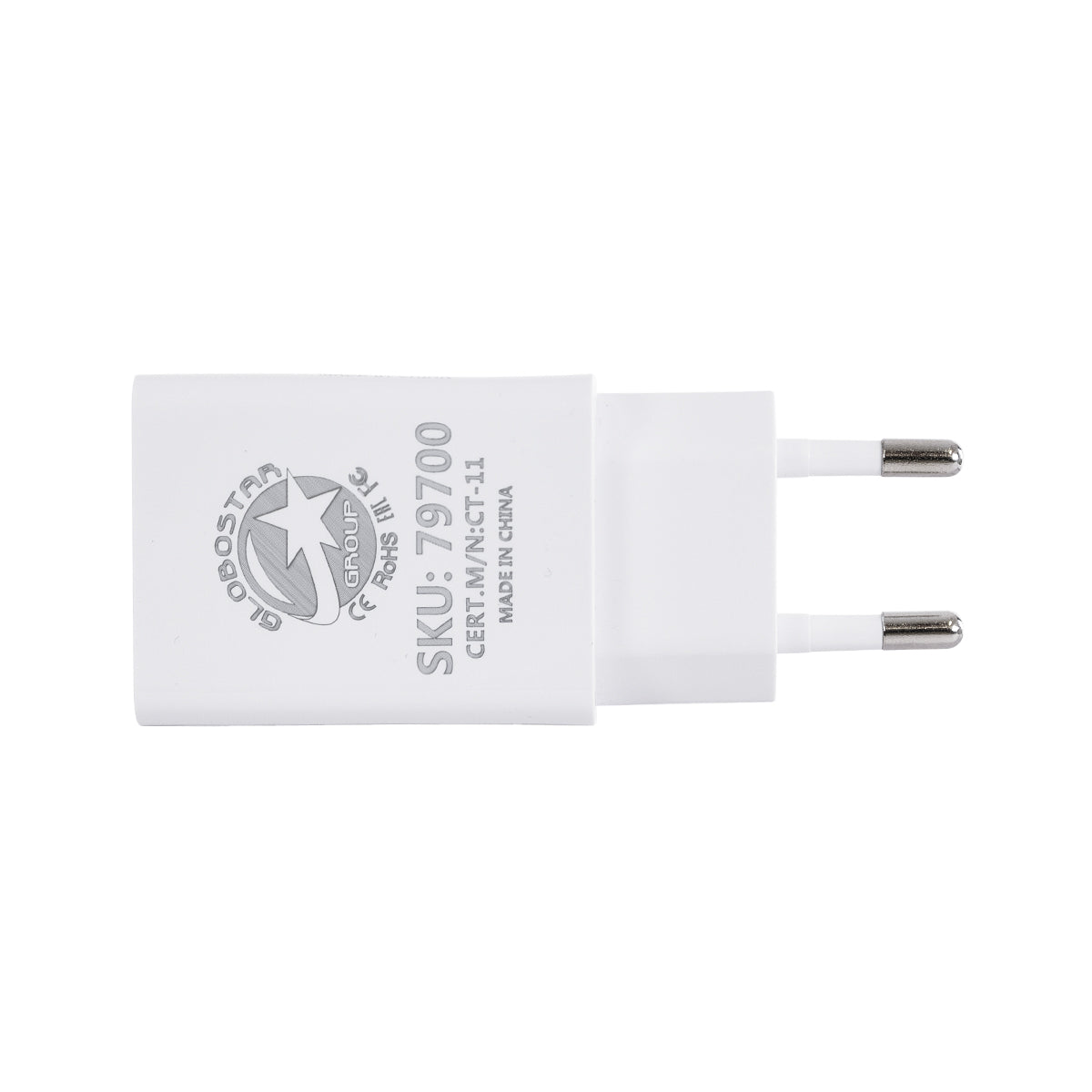 GloboStar® 79708 Φορτιστής Πρίζας Charger 1x Type-A USB Port DC 5V 1A Max 5W