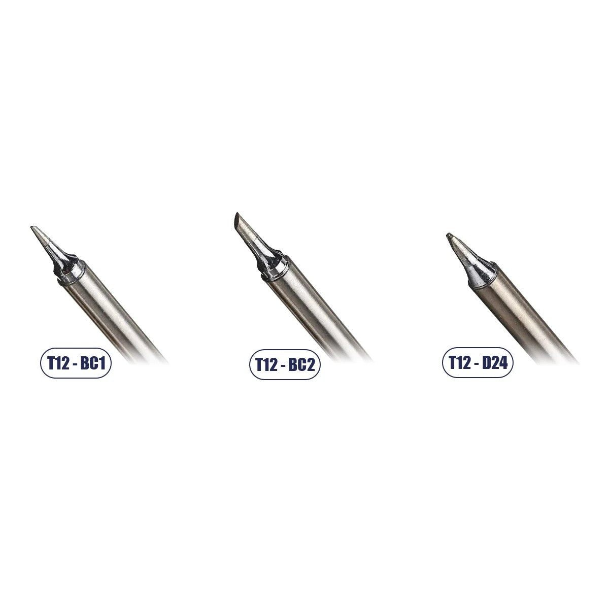 GloboStar® 79949 Drillpro T12 ΣΕΤ 3 Κεφαλών για Κολλητήρι - Σταθμού Συγκόλλησης Συμβατές με Μοντέλα HAKKO FX951 & FX952 και για Άλλα Μοντέλα - ledmania.gr