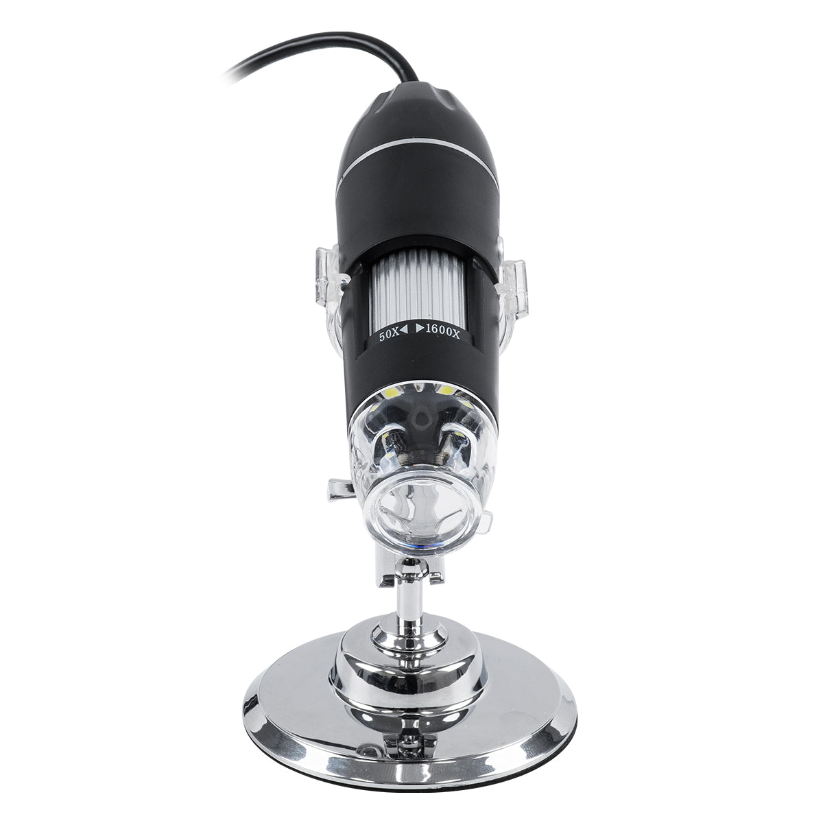 GloboStar® 79995 Digital Electron Microscope With 8 LED - Ψηφιακό Ηλεκτρονικό Μικροσκόπιο με 8 LED USB & Type-C Adapter DC 5v x1600 Zoom Mode - Video Camera 2MP 1600x1200 Φ3.5 x Υ12cm - ledmania.gr