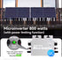 MPPT 800W Microinverter δικτύου Wi-Fi tuya smart solar micro pv inverter 800 W με περιοριστή ισχύος micro inverter  Χρωμα Μαυρο