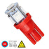 GLOBOSTAR® W5W-T10 81051 Λάμπα W5W T10 LED 0.6W 110lm 360° DC 12V IP20 Κόκκινο - 5 x Epistar SMD5050 Chip - Μ1.2 x Π1.2 x Υ2.7cm - 1 Χρόνο Εγγύηση - ledmania.gr