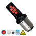 GLOBOSTAR® P21/5W-1157 81249 Λάμπα P21/5W 1157 BAY15D CANbus LED 8W 1200lm 360° DC 12V IP20 Κόκκινο - 12 x Epistar SMD3030 Chip - Μ1.8 x Π1.8 x Υ5cm - 1 Χρόνο Εγγύηση - ledmania.gr