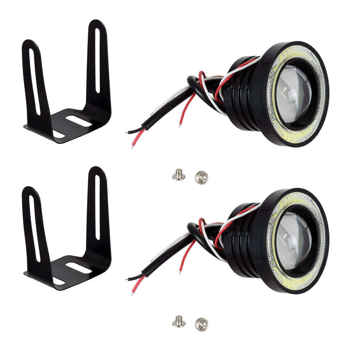 GLOBOSTAR® MOTOFLOOD 81634 Προβολάκι LED 30W/60W 3200lm/6400lm 45° DC 12V Αδιάβροχο IP65 Ψυχρό Λευκό 6000K - CREE COB Chip - Μ8.8 x Π8.8 x Υ7cm - Πακέτο 2 Τεμαχίων - 2 Χρόνια Εγγύηση - ledmania.gr