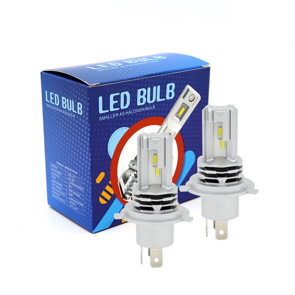 GLOBOSTAR® LEDKITM4 81665 Λάμπα H4 CANbus LED 20W/40W 3200lm/6400lm 360° DC 12-24V Αδιάβροχο IP65 Ψυχρό Λευκό 6000K - CREE COB Chip - Μ4.7 x Π4.7 x Υ8.2cm - Πακέτο 2 Τεμαχίων - 2 Χρόνια Εγγύηση - ledmania.gr