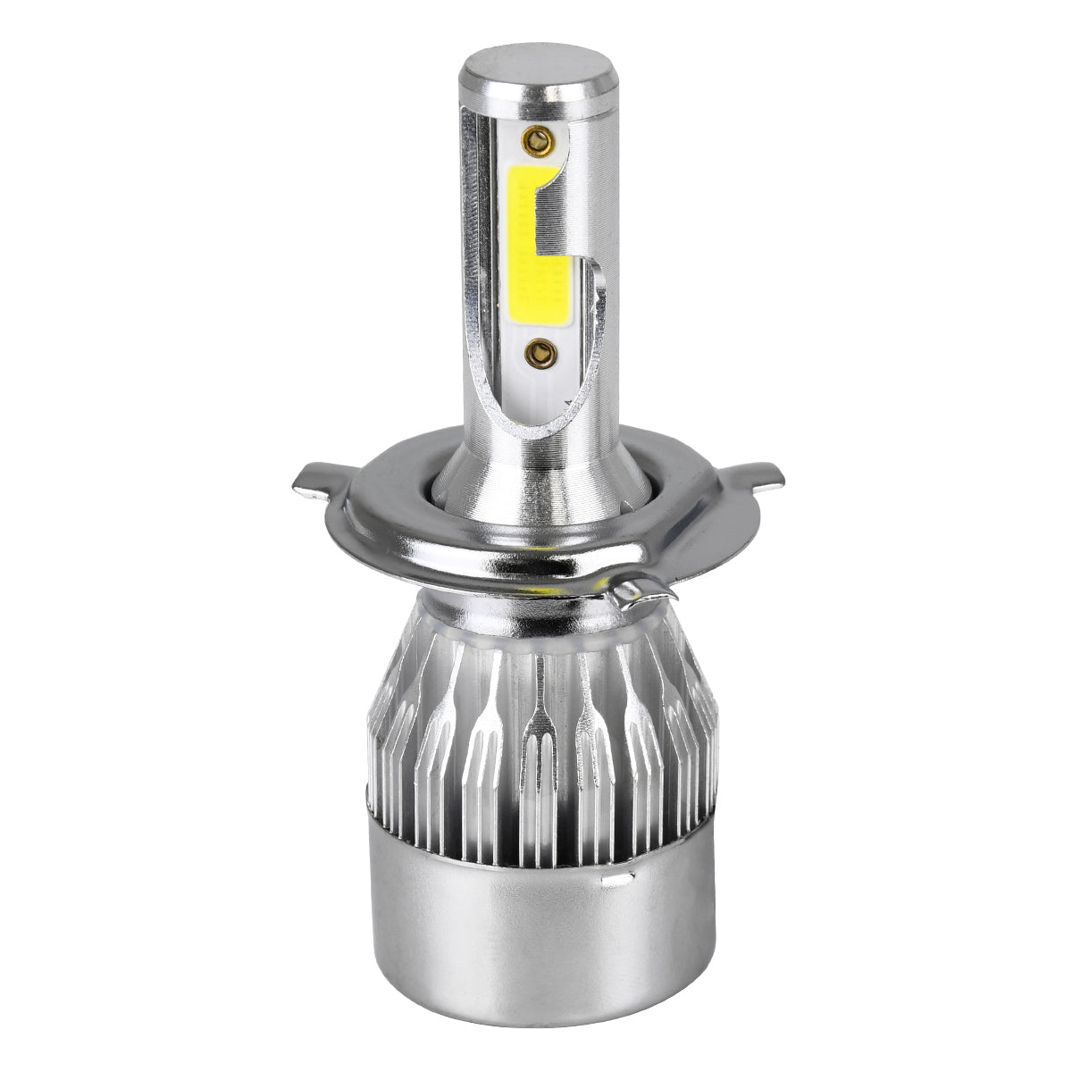 GLOBOSTAR® LEDKITC6 82002 Λάμπα H4 LED 24W/48W 3600lm/7200lm 360° DC 12-24V Αδιάβροχο IP65 Ψυχρό Λευκό 6000K - CREE COB Chip - Μ3.5 x Π3.5 x Υ9.5cm - Πακέτο 2 Τεμαχίων - 1 Χρόνο Εγγύηση - ledmania.gr