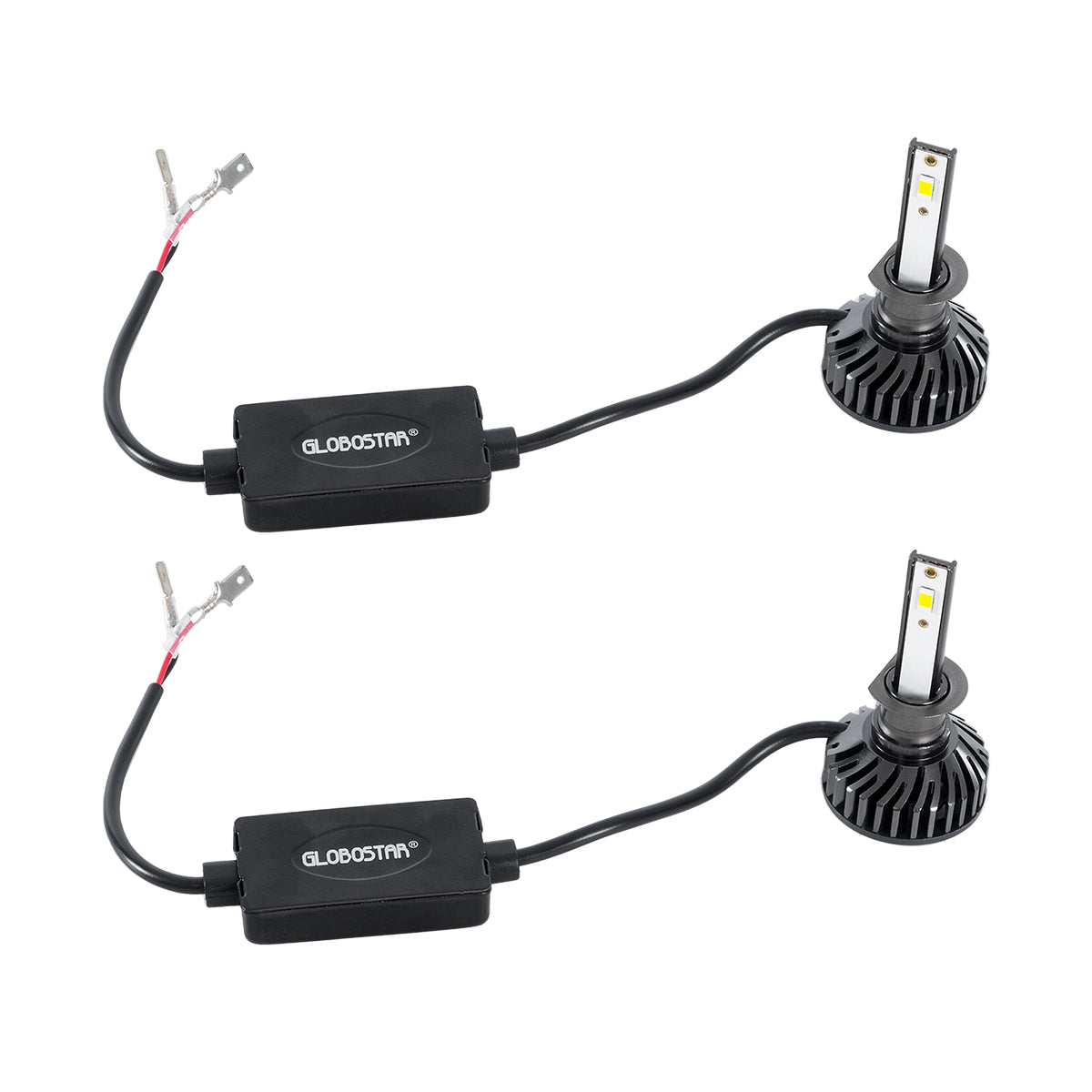 GLOBOSTAR® LEDKITF2 82020 Λάμπα H1 CANbus LED 30W/60W 3500lm/7000lm 360° DC 12-24V Αδιάβροχο IP65 Ψυχρό Λευκό 6000K - CREE COB Chip - Μ4 x Π4 x Υ7cm - Πακέτο 2 Τεμαχίων - 2 Χρόνια Εγγύηση - ledmania.gr