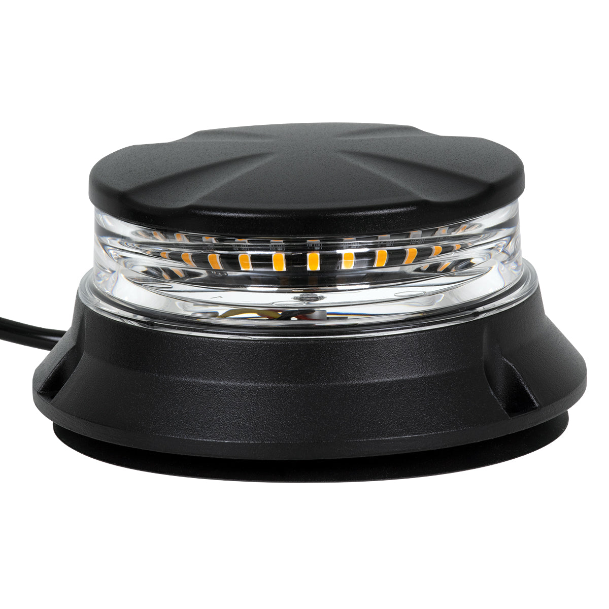 GloboStar® 85171 PRO Series Φάρος Σήμανσης Οχήματος Οδικής Βοήθείας για Αυτοκίνητα & Φορτηγά 6 Προγραμμάτων Φωτισμού STROBE LED SMD 3030 48W DC 10-30V Αδιάβροχος IP66 Πορτοκαλί - ledmania.gr