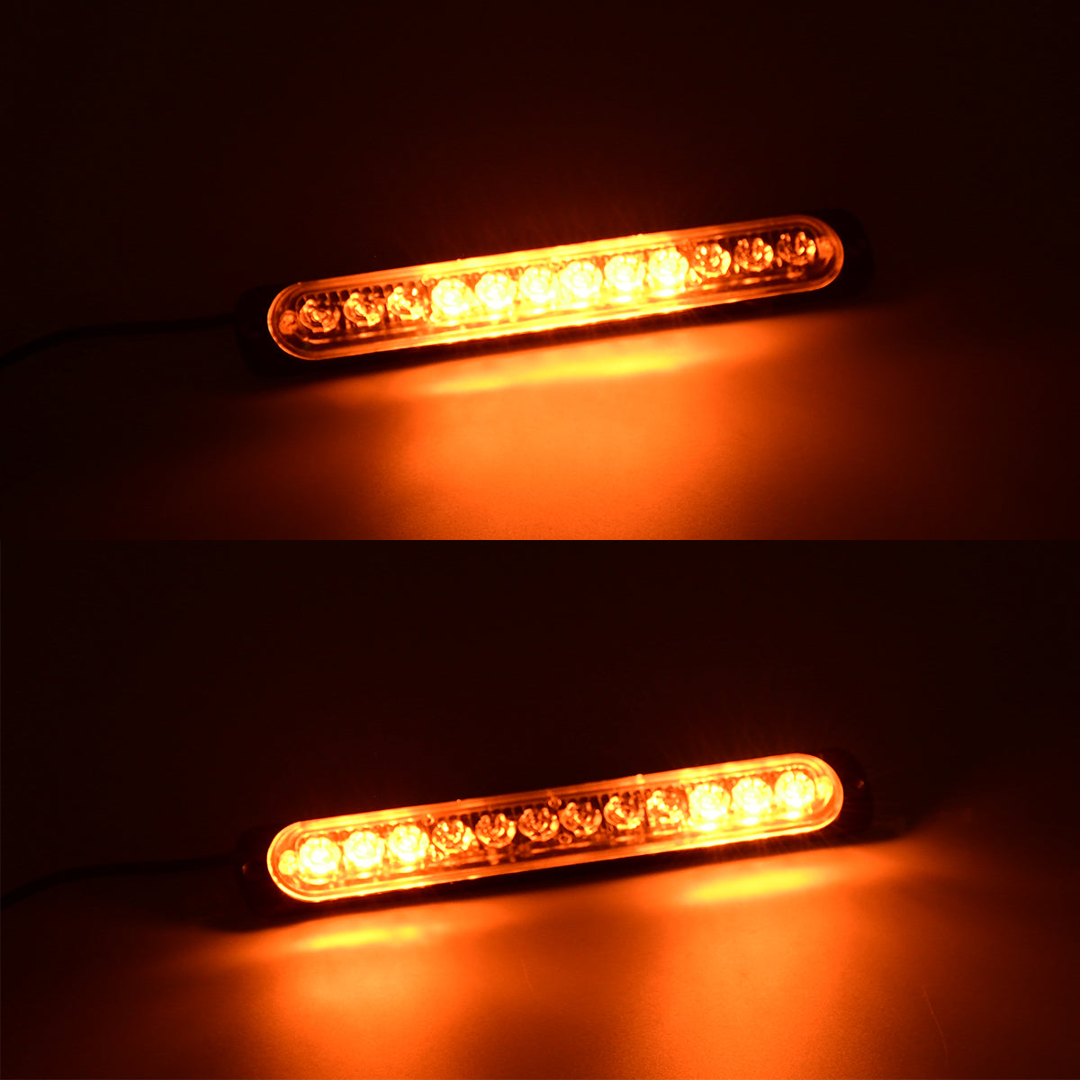 GloboStar® 85269 PRO Series Μπάρα Σήμανσης Οχήματος Οδικής Βοήθείας για Αυτοκίνητα & Φορτηγά 10 Προγραμμάτων Φωτισμού STROBE LED SMD 3030 15W DC 12-24V Αδιάβροχη IP65 Πορτοκαλί - ledmania.gr