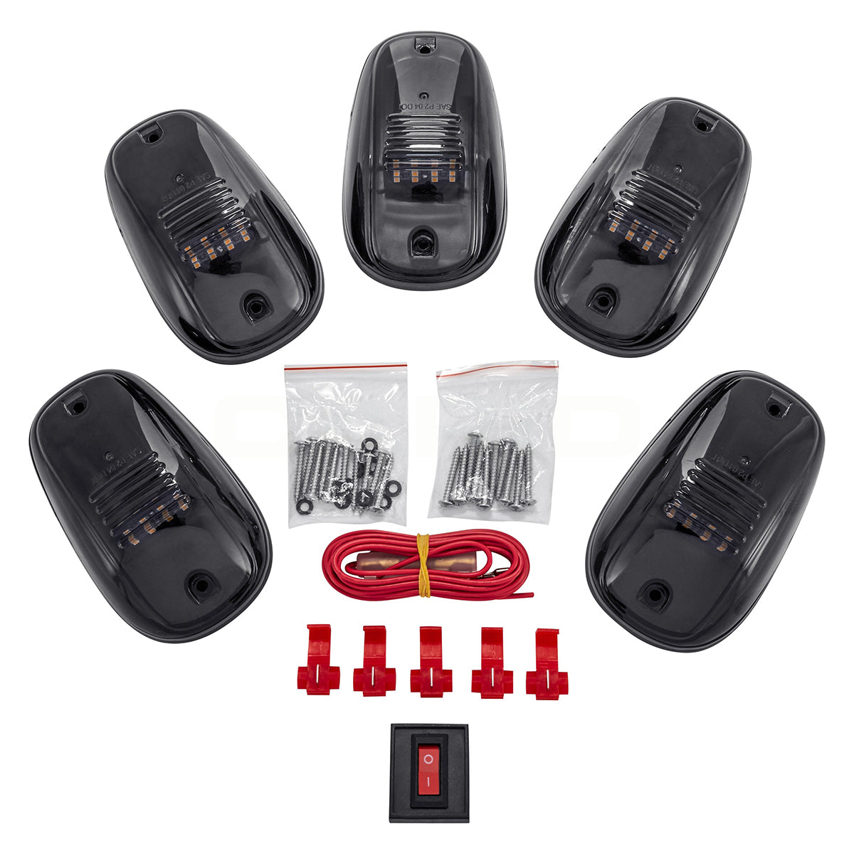 GLOBOSTAR® TRAK 85303 Φώτα Όγκου Οχημάτων LED 12W 600lm 90° DC 12V Αδιάβροχο IP65 Πορτοκαλί 2200Κ - Μ14 x Π8.4 x Υ3.5cm - Πακέτο 5 Τεμαχίων - 1 Χρόνο Εγγύηση - ledmania.gr