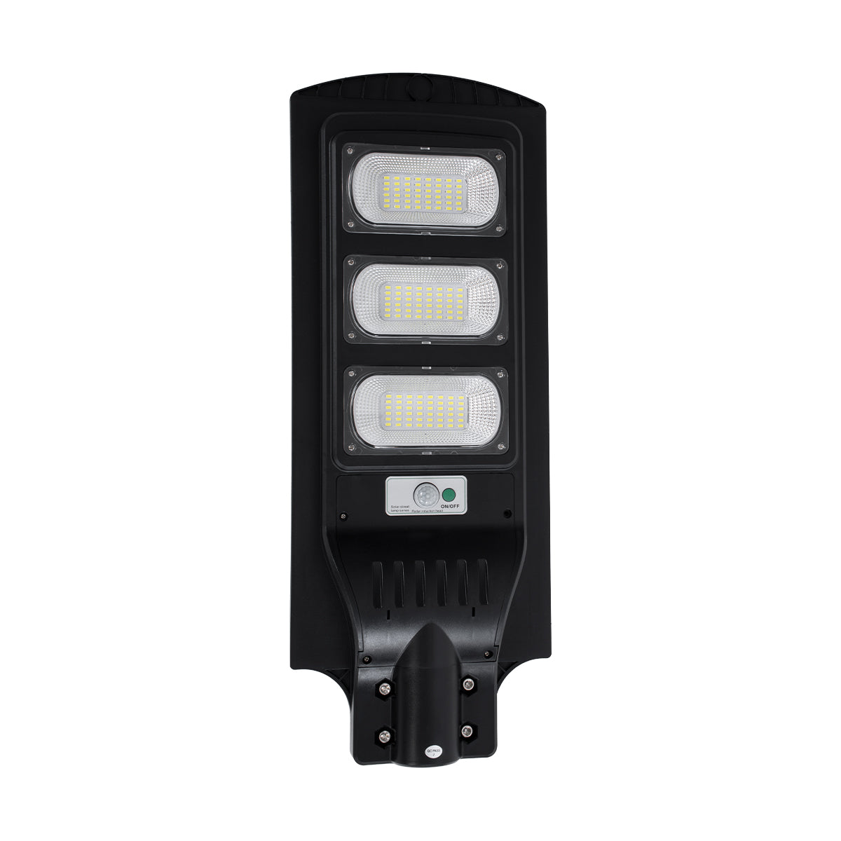 GLOBOSTAR® STREETB 85343 Φωτιστικό Δρόμου LED 90W 4500lm 120° DC 5V με Ενσωματωμένο Φωτοβολταϊκό Panel 6V 12W & Επαναφορτιζόμενη Μπαταρία Li-ion 3.2V 12000mAh με Αισθητήρα Κίνησης-Ημέρας-Νύχτας Αδιάβροχο IP65 Ψυχρό Λευκό 6000K - Μαύρο - Μ24 x Π63 x Υ6c... - ledmania.gr