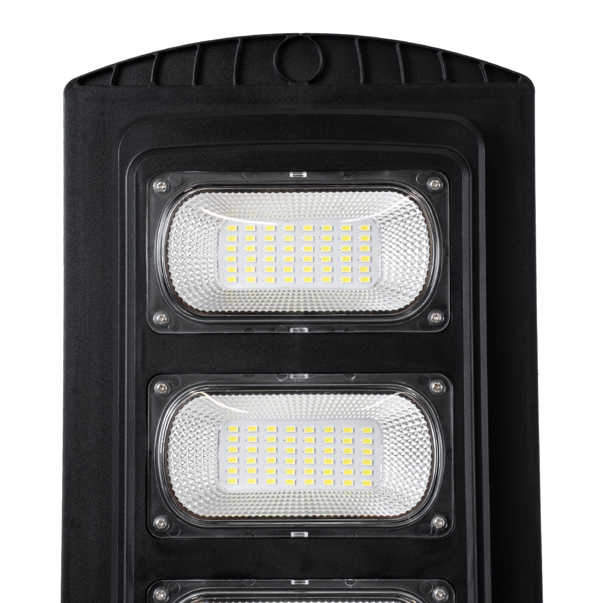 GLOBOSTAR® STREETB 85343 Φωτιστικό Δρόμου LED 90W 4500lm 120° DC 5V με Ενσωματωμένο Φωτοβολταϊκό Panel 6V 12W & Επαναφορτιζόμενη Μπαταρία Li-ion 3.2V 12000mAh με Αισθητήρα Κίνησης-Ημέρας-Νύχτας Αδιάβροχο IP65 Ψυχρό Λευκό 6000K - Μαύρο - Μ24 x Π63 x Υ6c... - ledmania.gr