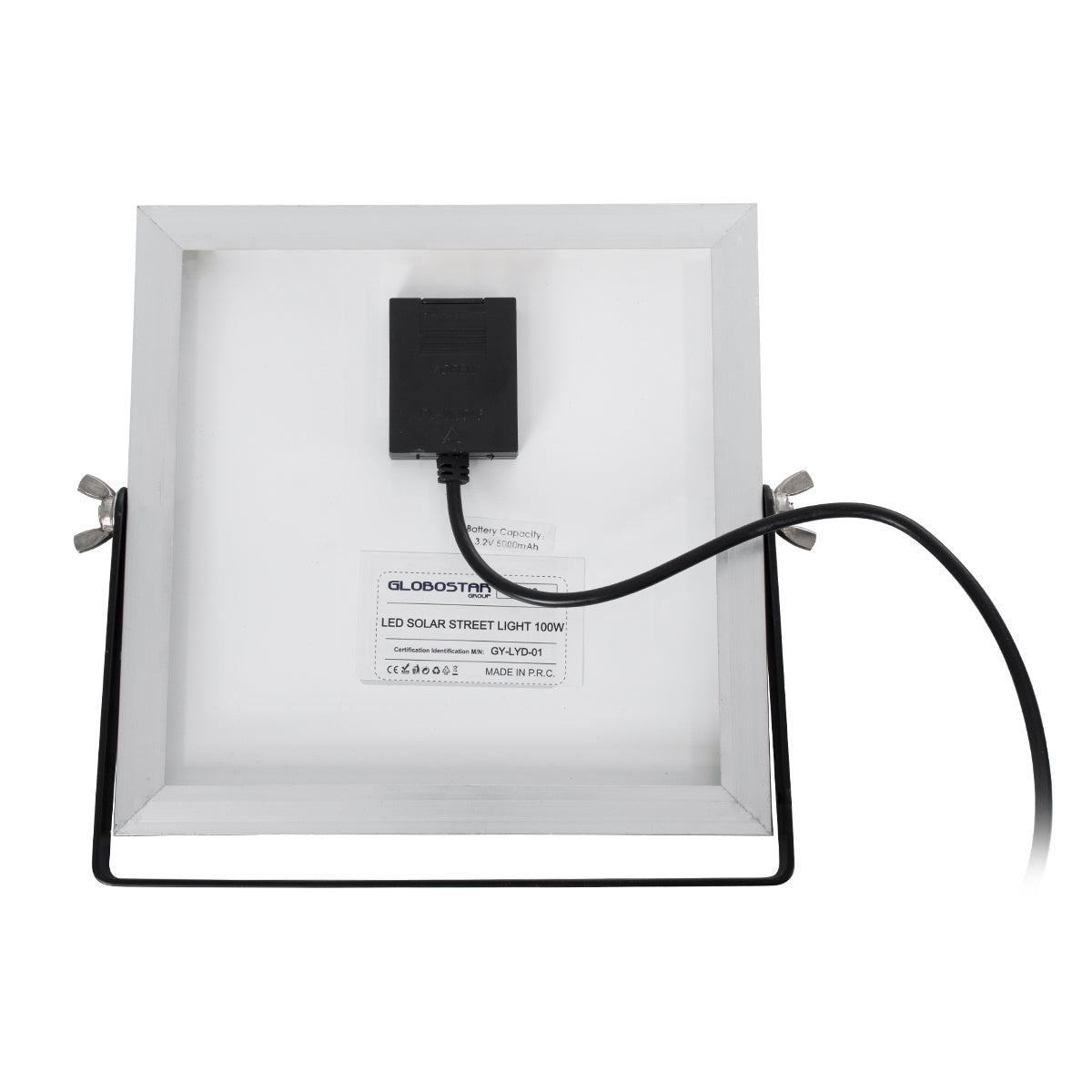 GLOBOSTAR® SOLARLAMP 85350 Λάμπα LED 100W 1000lm 140° DC 5V Powerbank με φορτιστή USB, Φωτοβολταϊκό Panel 6V 12W & Επαναφορτιζόμενη Μπαταρία Li-ion 3.2V 5000mAh Αδιάβροχο IP54 Ρυθμιζόμενο Λευκό CCT με On/Off 2700K/4500K/6000K Dimmable - Μ23 x Π23 x Υ12... - ledmania.gr