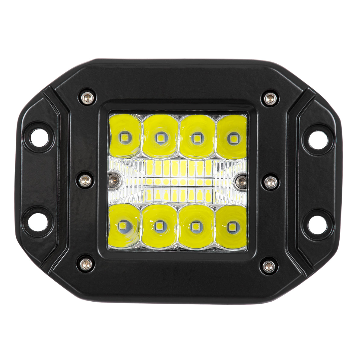 GloboStar® 85442 PRO Series Χωνευτός Προβολέας Εργασίας - Φώτα Ημέρας - Working Light - DRL για Αυτοκίνητα & Φορτηγά LED CREE XBD 42W 4200lm DC 10-30V Αδιάβροχο IP65 Ψυχρό Λευκό 6000K - ledmania.gr