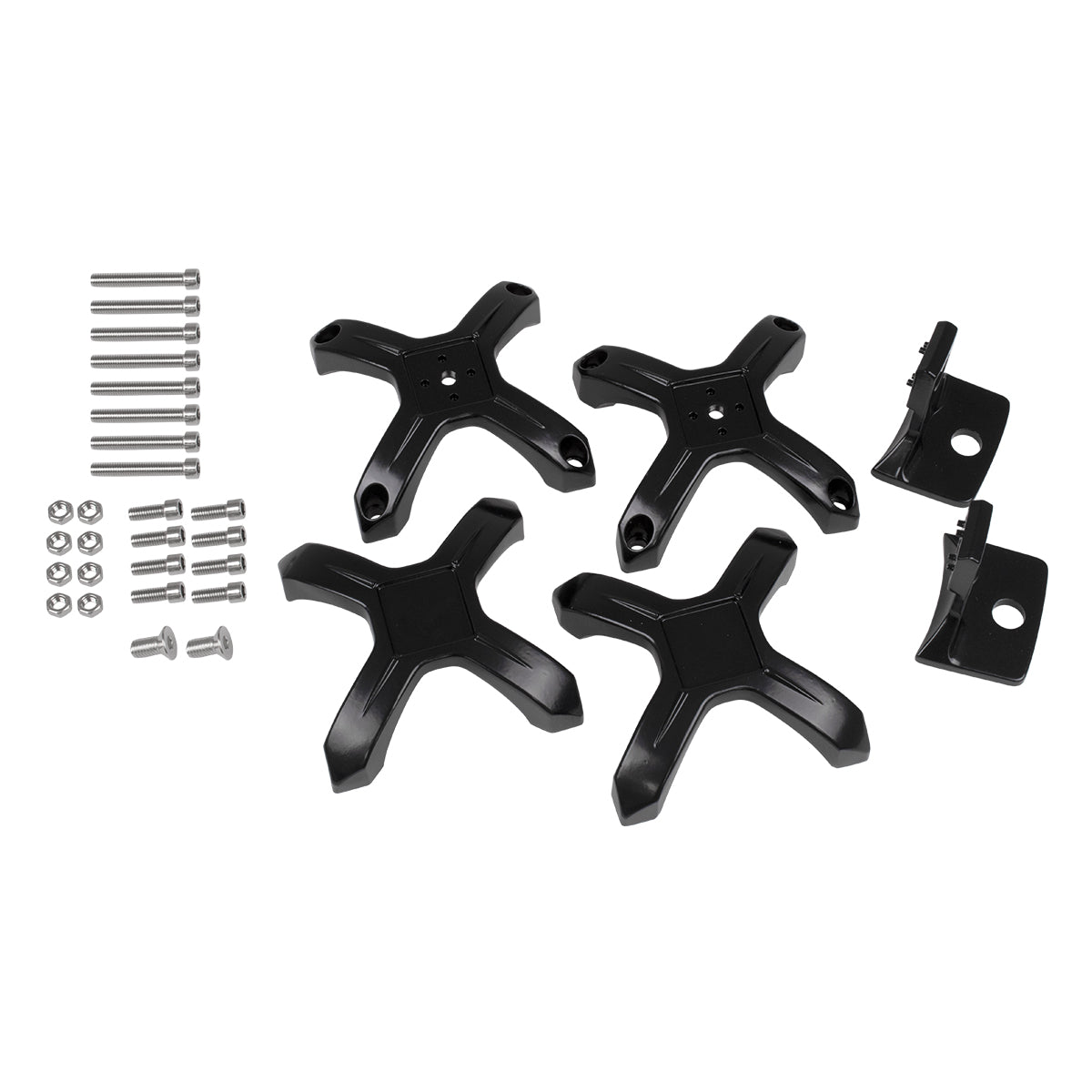 GloboStar® 85556 ΣΕΤ 2 Βάσεις Στήριξης για Μπάρες - Προβολάκια LED Rollbar JEEP BAR Holder - Brackets - 2.25" έως 3" Inches Universal - ledmania.gr