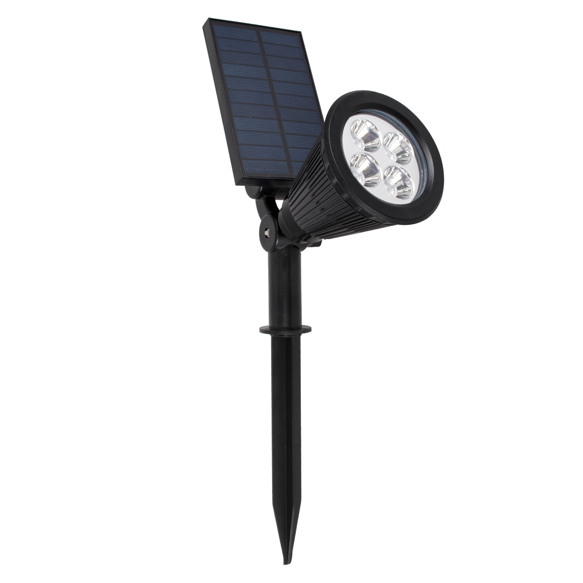 GloboStar® 85710 Μαύρο Προβολάκι Σποτ Κήπου Πλαστικό Καρφωτό LED HIGH POWER 8W 800lm με Ενσωματωμένη Μπαταρία 2200mAh - Φωτοβολταϊκό Πάνελ με Αισθητήρα Ημέρας-Νύχτας Αδιάβροχo IP67 Ψυχρό Λευκό 6000K - ledmania.gr