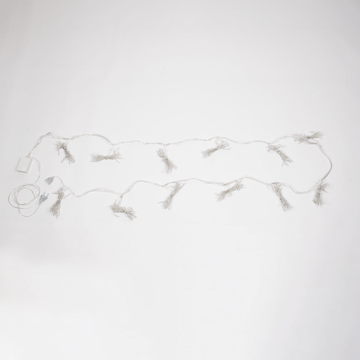 85801 Διακοσμητική Κουρτίνα 3 x 2 Μέτρα με Controller 8 Προγραμμάτων Φωτισμού - Επεκτεινόμενη 240 LED 6W AC 230V με Διάφανο Καλώδιο & Πρίζα Schuko IP20 Ψυχρό Λευκό 6000K Μ3 x Υ2m - ledmania.gr