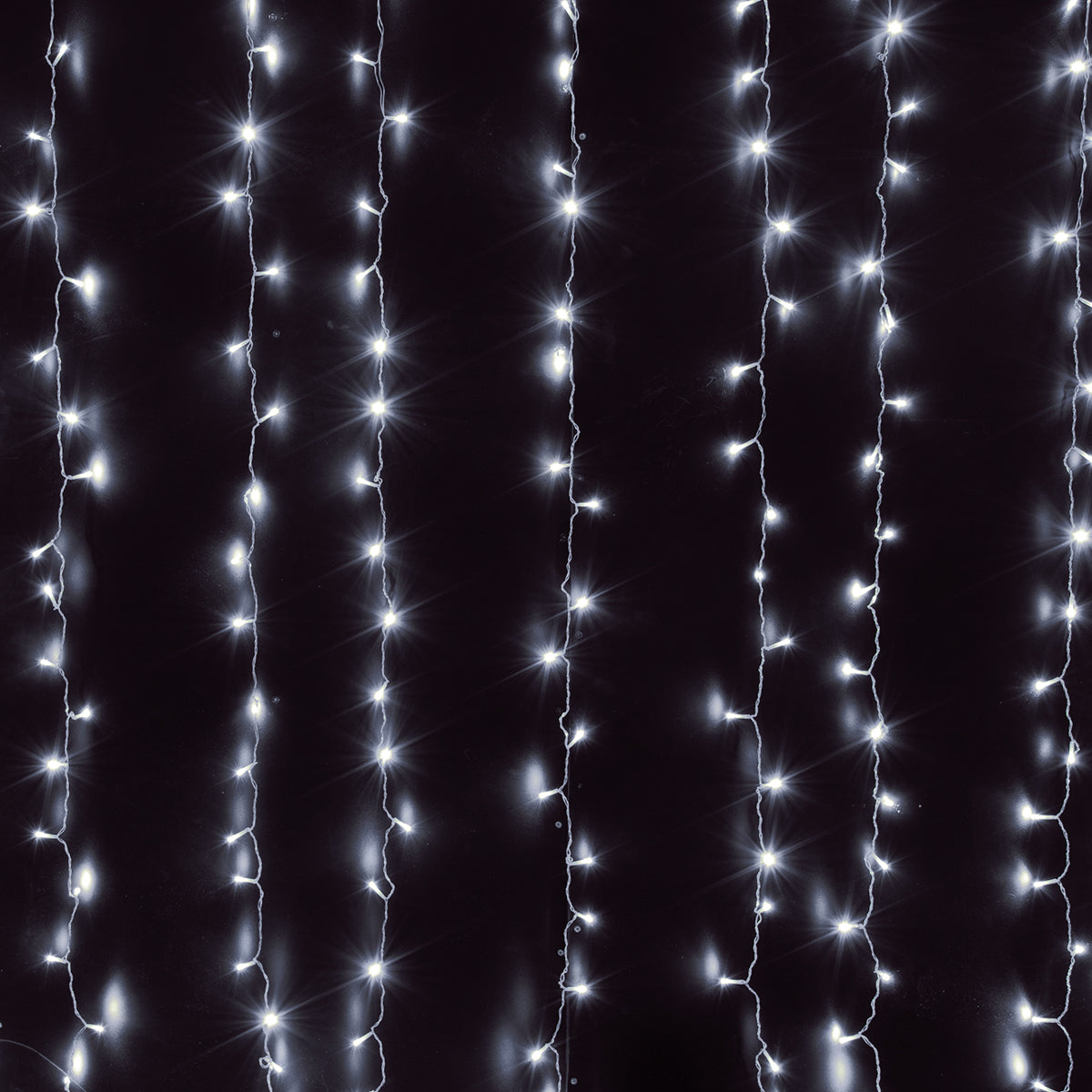 85801 Διακοσμητική Κουρτίνα 3 x 2 Μέτρα με Controller 8 Προγραμμάτων Φωτισμού - Επεκτεινόμενη 240 LED 6W AC 230V με Διάφανο Καλώδιο & Πρίζα Schuko IP20 Ψυχρό Λευκό 6000K Μ3 x Υ2m - ledmania.gr