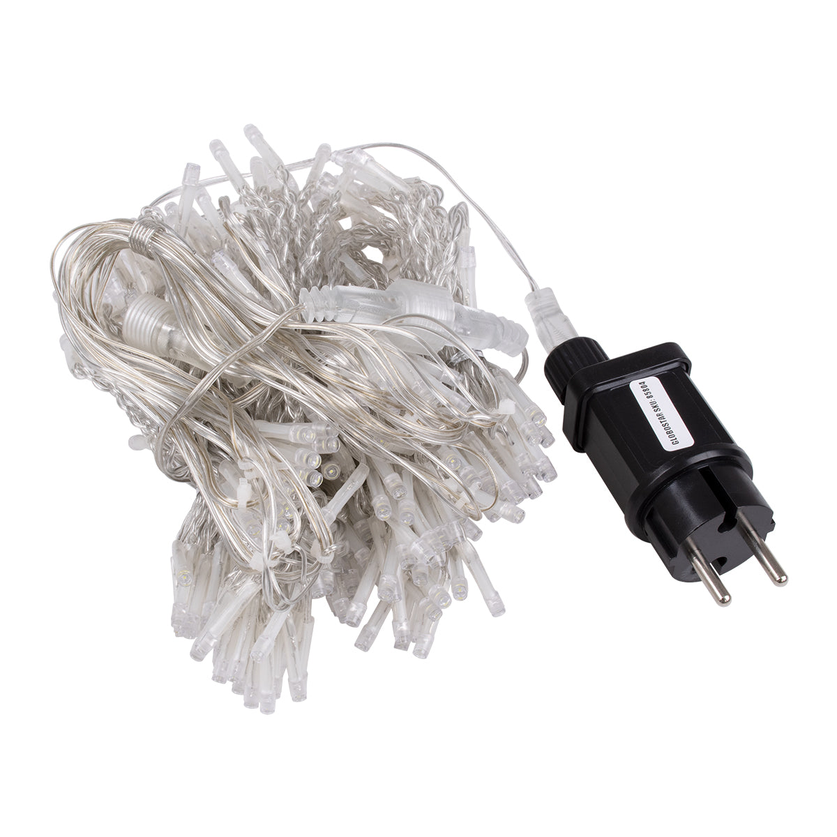 85804 Διακοσμητική Κουρτίνα 3 x 3 Μέτρα με Controller 8 Προγραμμάτων Φωτισμού - Επεκτεινόμενη 300 LED 6W AC 230V με Διάφανο Καλώδιο & Πρίζα Schuko Αδιάβροχη IP44 Ψυχρό Λευκό 6000K Μ3 x Υ3m - ledmania.gr