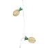 GloboStar® 85806 Διακοσμητική Γιρλάντα Pineapple Lamp 2 Μέτρα με Διακόπτη On/Off - 10 LED 1W με Μπαταρίες 2xAA & Διάφανο Καλώδιο IP44 Θερμό Λευκό 3000K Μ2m - ledmania.gr