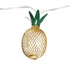 GloboStar® 85806 Διακοσμητική Γιρλάντα Pineapple Lamp 2 Μέτρα με Διακόπτη On/Off - 10 LED 1W με Μπαταρίες 2xAA & Διάφανο Καλώδιο IP44 Θερμό Λευκό 3000K Μ2m - ledmania.gr