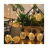 GloboStar® 85806 Διακοσμητική Γιρλάντα Pineapple Lamp 2 Μέτρα με Διακόπτη On/Off - 10 LED 1W με Μπαταρίες 2xAA & Διάφανο Καλώδιο IP44 Θερμό Λευκό 3000K Μ2m - ledmania.gr
