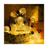 GloboStar® 85806 Διακοσμητική Γιρλάντα Pineapple Lamp 2 Μέτρα με Διακόπτη On/Off - 10 LED 1W με Μπαταρίες 2xAA & Διάφανο Καλώδιο IP44 Θερμό Λευκό 3000K Μ2m - ledmania.gr