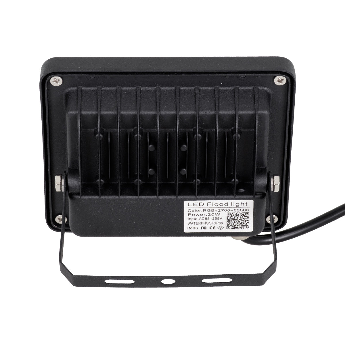 GloboStar® 85815 Προβολέας Εξωτερικός LED SMD 5050 & 2835 20W 2000lm 180° AC 230V με Ασύρματο Wireless Bluetooth Αδιάβροχος IP66 Πολύχρωμος RGB+CCT Θερμό Λευκό 3000K - Λευκό Ημέρας 4500K - Ψυχρό Λευκό 6000K - ledmania.gr