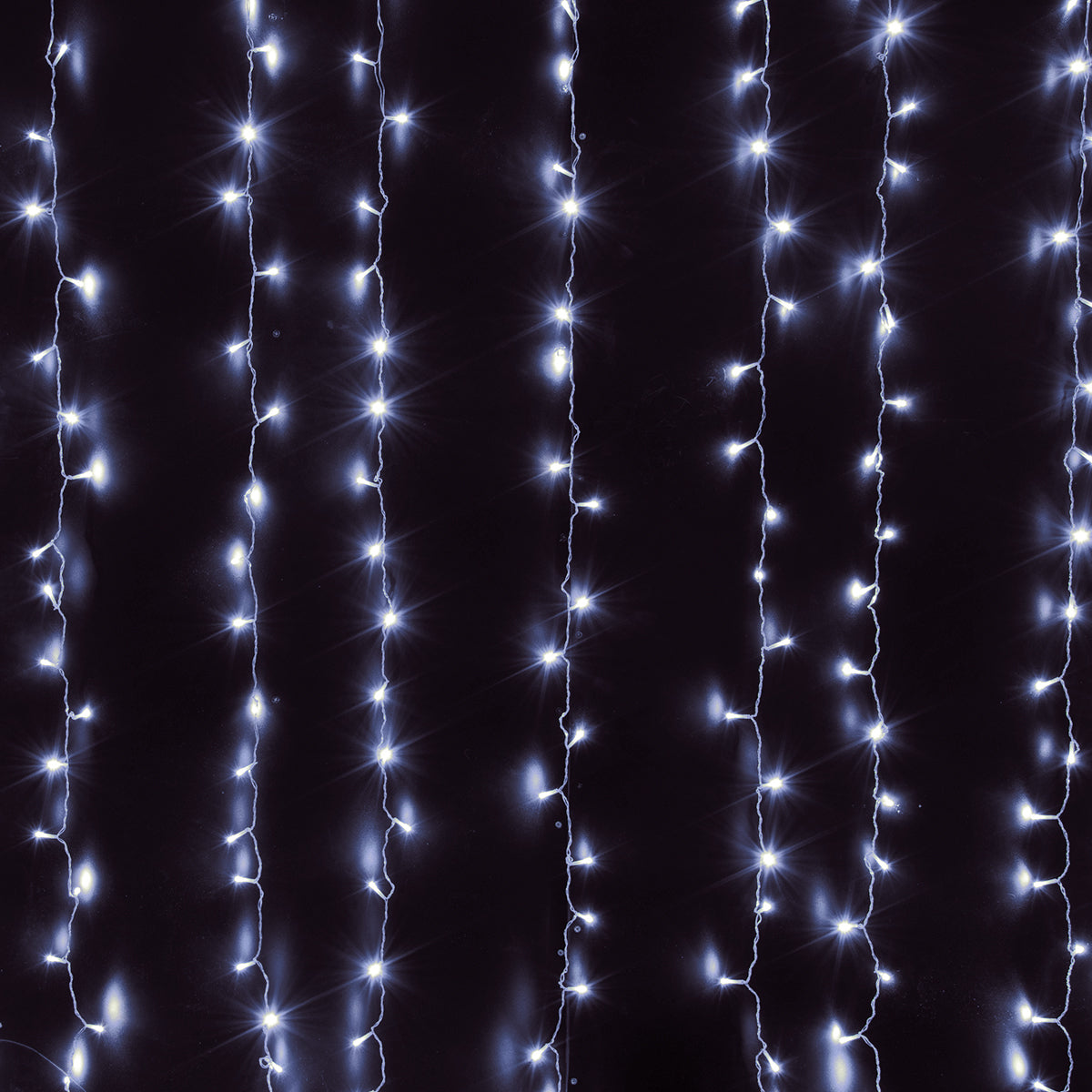 85828 Διακοσμητική Κουρτίνα 3 x 3 Μέτρα με Controller 8 Προγραμμάτων Εναλλαγών Φωτισμού - Επεκτεινόμενη 300 LED 3.6W AC 230V με Διάφανο Καλώδιο & Πρίζα Schuko Αδιάβροχη IP44 Ψυχρό Λευκό 6000K Μ3 x Υ3m - ledmania.gr