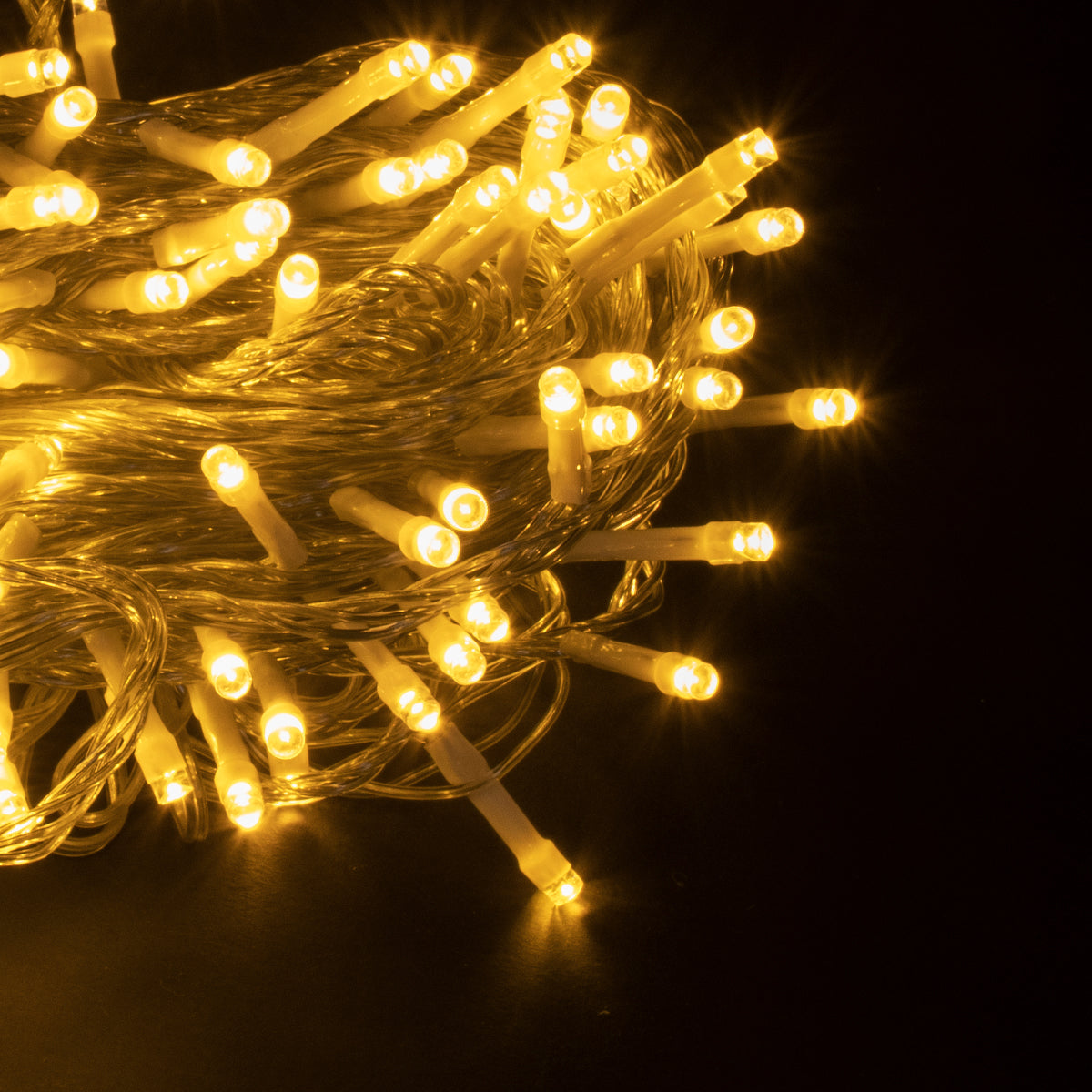 85833 Διακοσμητική Γιρλάντα 13 Μέτρα με Controller 8 Προγραμμάτων Εναλλαγών Φωτισμού - Επεκτεινόμενη 100 LED 3.6W AC 230V με Διάφανο Καλώδιο & Πρίζα Schuko Αδιάβροχη IP44 Θερμό Λευκό 3000K Μ13m - ledmania.gr