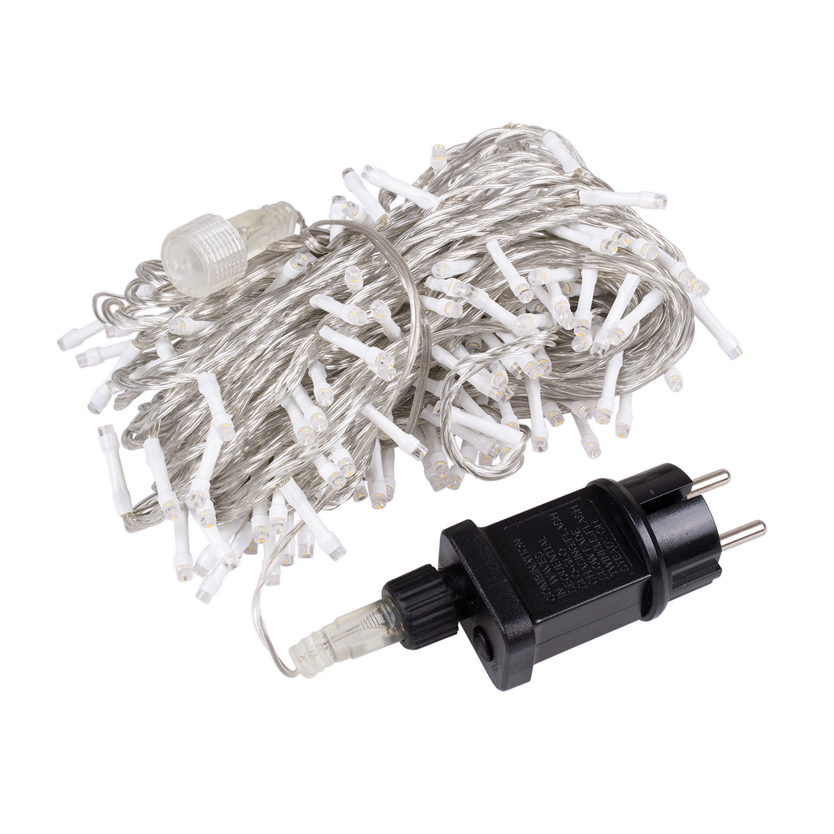 85836 Διακοσμητική Γιρλάντα 23 Μέτρα με Controller 8 Προγραμμάτων Εναλλαγών Φωτισμού - Επεκτεινόμενη 200 LED 3.6W AC 230V με Διάφανο Καλώδιο & Πρίζα Schuko Αδιάβροχη IP44 Θερμό Λευκό 3000K Μ23m - ledmania.gr