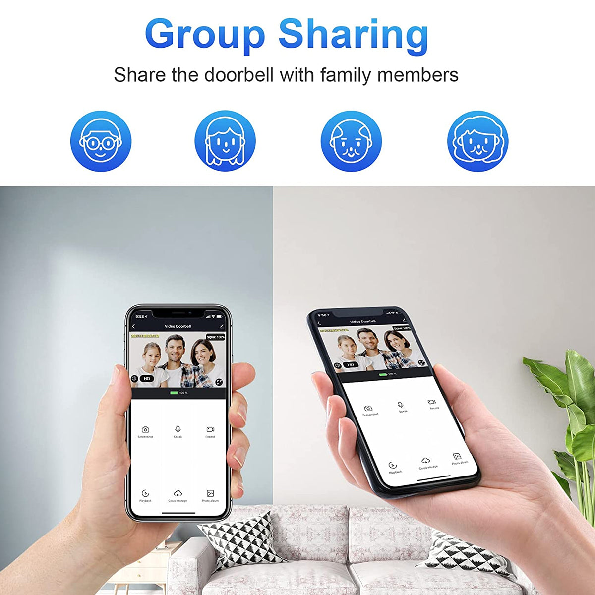 GloboStar® 86075 Επαναφορτιζόμενη Ψηφιακή Έξυπνη Camera Εξώπορτας 1080P WiFi 166° Μοιρών - 2500mAh - Νυχτερινή Όραση με LED IR - Ανιχνευτή Κίνησης - Κουδούνι - Διπλή Κατέυθυνση Ομιλίας - Μαύρο - ledmania.gr