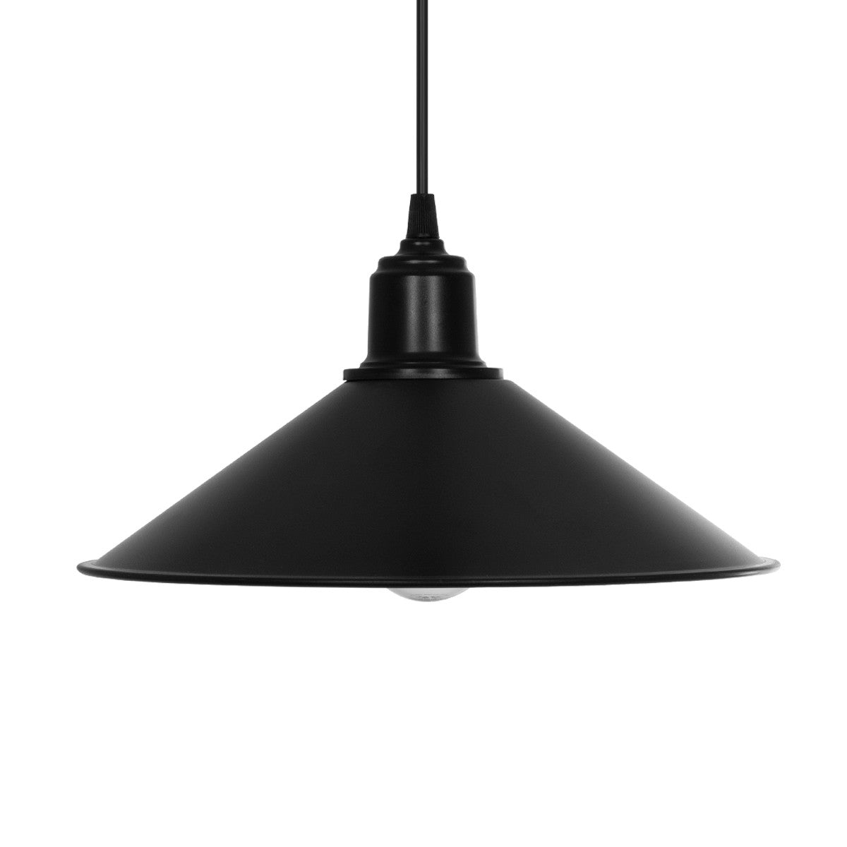 GLOBOSTAR® FERRO 203-0084 Μοντέρνο Κρεμαστό Φωτιστικό Οροφής με Ντουί 1 x E27 AC 220-240V IP20 - Μαύρο - Μ30 x Π30 x Υ15cm - ledmania.gr