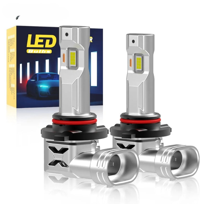 HB3-9005 Led Αυτοκινήτου  DC 12-18v Μίνι Μέγεθος 1:1 3570 led chip-Ψυχρο Λευκο-ΣΕΤ 2 τεμ.
