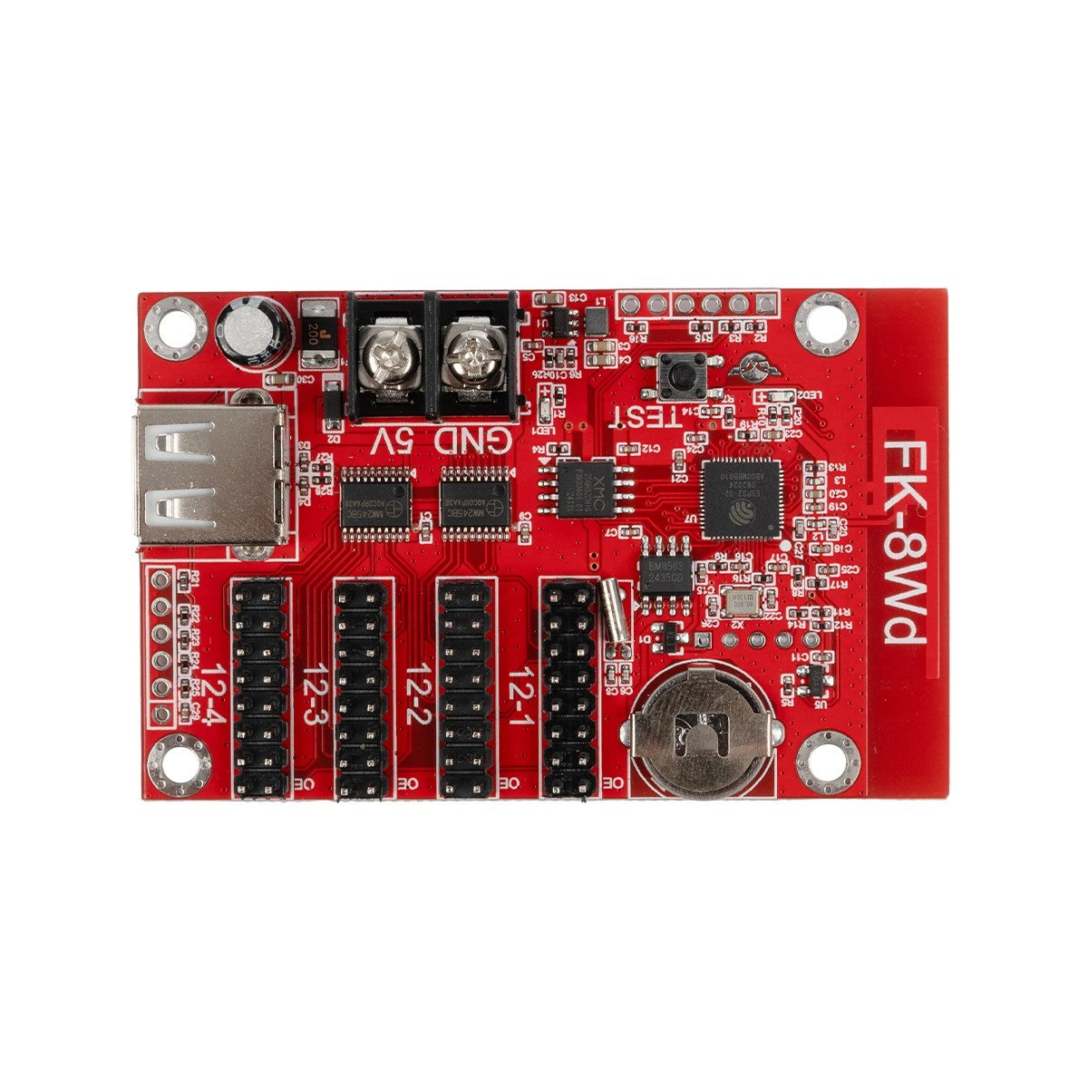 GLOBOSTAR® CARD-FK-8Wd 90095 Κάρτα Εικόνας για Μονόχρωμες Κυλιόμενες Ψηφιακές Επιγραφές/Οθόνες DC 5V IP20 - 3072x16/1536x32/1024x48/768x64 Pixels - Μ7.7 x Π4.8 x Υ1.6cm - 2 Χρόνια Εγγύηση - ledmania.gr