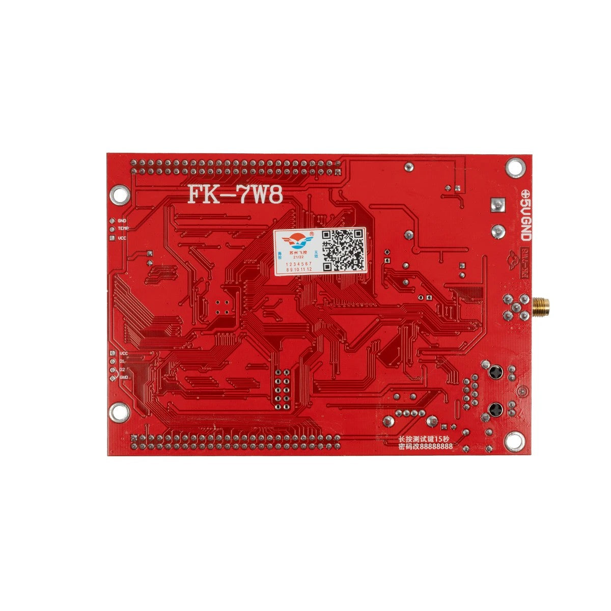 GLOBOSTAR® CARD-FK-7W8 90097 Κάρτα Εικόνας για Μονόχρωμες & Πολύχρωμες RGB LED Κυλιόμενες Ψηφιακές Επιγραφές/Οθόνες DC 5V IP20 - Μονόχρωμες 6528x160 & Πολύχρωμες RGB 2048x128 Max Pixels - Μ13.5 x Π9.1 x Υ1.7cm - 2 Χρόνια Εγγύηση - ledmania.gr