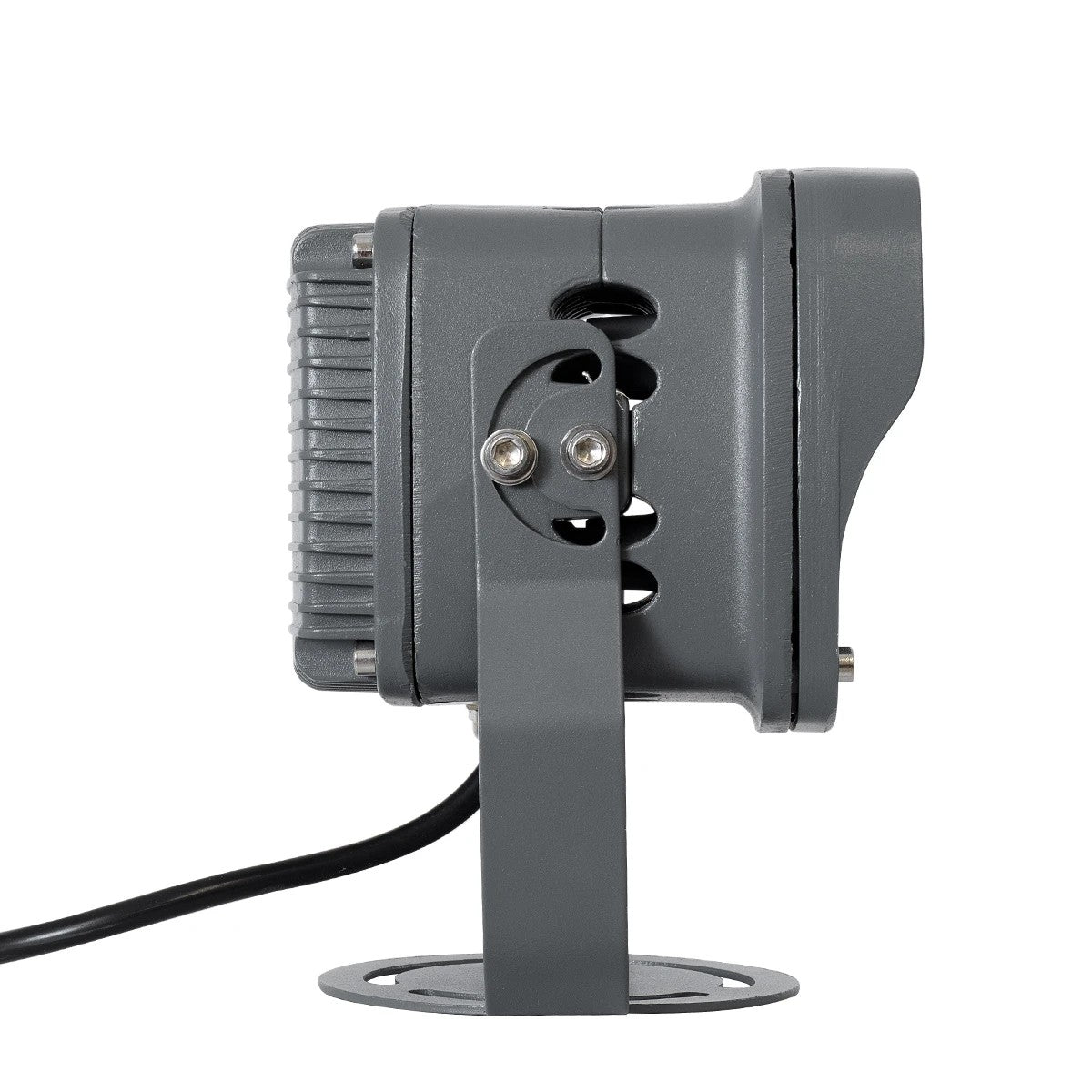 GLOBOSTAR® FLOOD-XENA 90121 Προβολέας Σποτ Wall Washer LED 12W 1320lm 10° AC 220-240V Αδιάβροχο IP65 Θερμό Λευκό 2700K - Γκρι Ανθρακί - Μ13.5 x Π11 x Υ15cm - 3 Χρόνια Εγγύηση - ledmania.gr