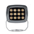 GLOBOSTAR® FLOOD-XENA 90121 Προβολέας Σποτ Wall Washer LED 12W 1320lm 10° AC 220-240V Αδιάβροχο IP65 Θερμό Λευκό 2700K - Γκρι Ανθρακί - Μ13.5 x Π11 x Υ15cm - 3 Χρόνια Εγγύηση - ledmania.gr